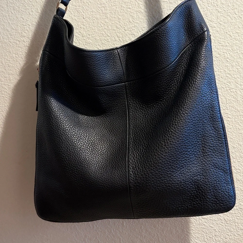 Tory Burch Black Leather Hobo Bag - Picture 5 of 7